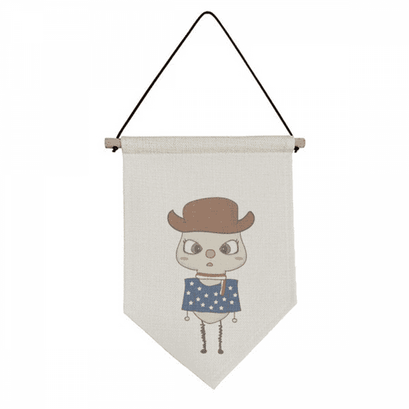 America Country Flag Cowboy Flag UU Canvas Flag Hanging Wall Art Decor Banner