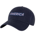 thumbnail image 1 of America Dad Hat - Patriotic Baseball Hat with Flag Color Embroidery - 100% Cotton Cap (NavyBlue), 1 of 10