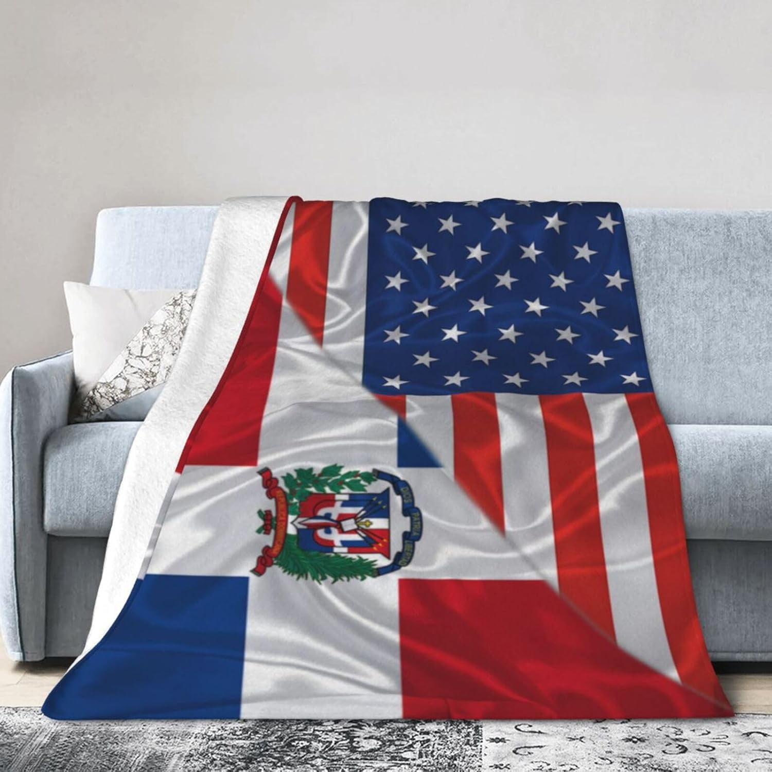 America And Dominican Republic Dominicans Republic Triangle Flag america-and-dominican-republic-dominicans-republic-triangle-flag