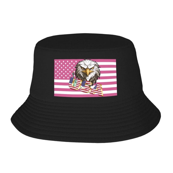 America Eagle Bucket Hat For Womens And Mens Outdoor Beach Fisherman Hat Sun Hat