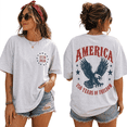 thumbnail image 1 of America Eagle Shirt, 250 Years Of Freedom Patriotic Tee, Fourth Of July Shirts For Men & Women, 1 of 7