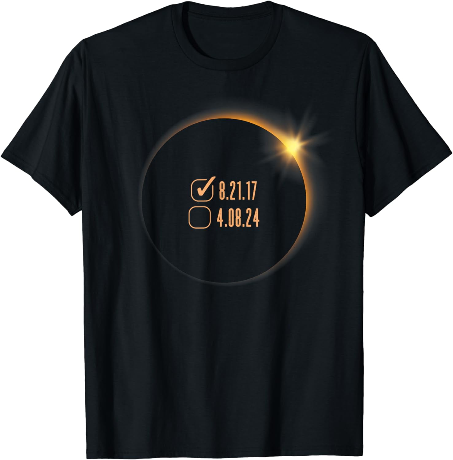America Eclipse Checklist 4.08.24 Total Solar Eclipse 2024 TShirt