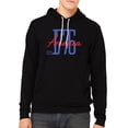 thumbnail image 1 of America Est 1776 Patriotic Sweatshirts, 4th of July Hoodies, USA Sweatshirts - Black MH200HOODPATRIOT S25 XS, 1 of 3
