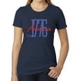 thumbnail image 1 of America Est 1776 Patriotic T-shirts, 4th of July shirts for Women - Heather Navy MH200WPATRIOT S25 XS, 1 of 3