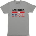 thumbnail image 1 of America Est 1776 USA Flag Patriotic , Men's 4th of July T-Shirt, 1 of 4