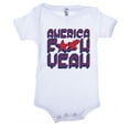 thumbnail image 1 of America F Yeah! Baby 4th of July shirt, Graphic Baby One piece - White CA165PATRIOT S7 3-6, 1 of 2
