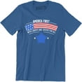 thumbnail image 1 of America First Liberty And Justice For All Slogans Sayings Statements Men T-Shirt, 1 of 4