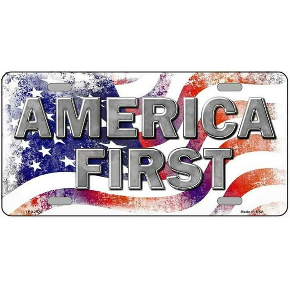 America First Novelty Metal License Plate LP-12520