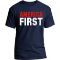 thumbnail image 1 of America First Patriotic T-shirt, 1 of 4