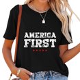 thumbnail image 1 of America First Pro-Trump T-Shirt Women, 1 of 5