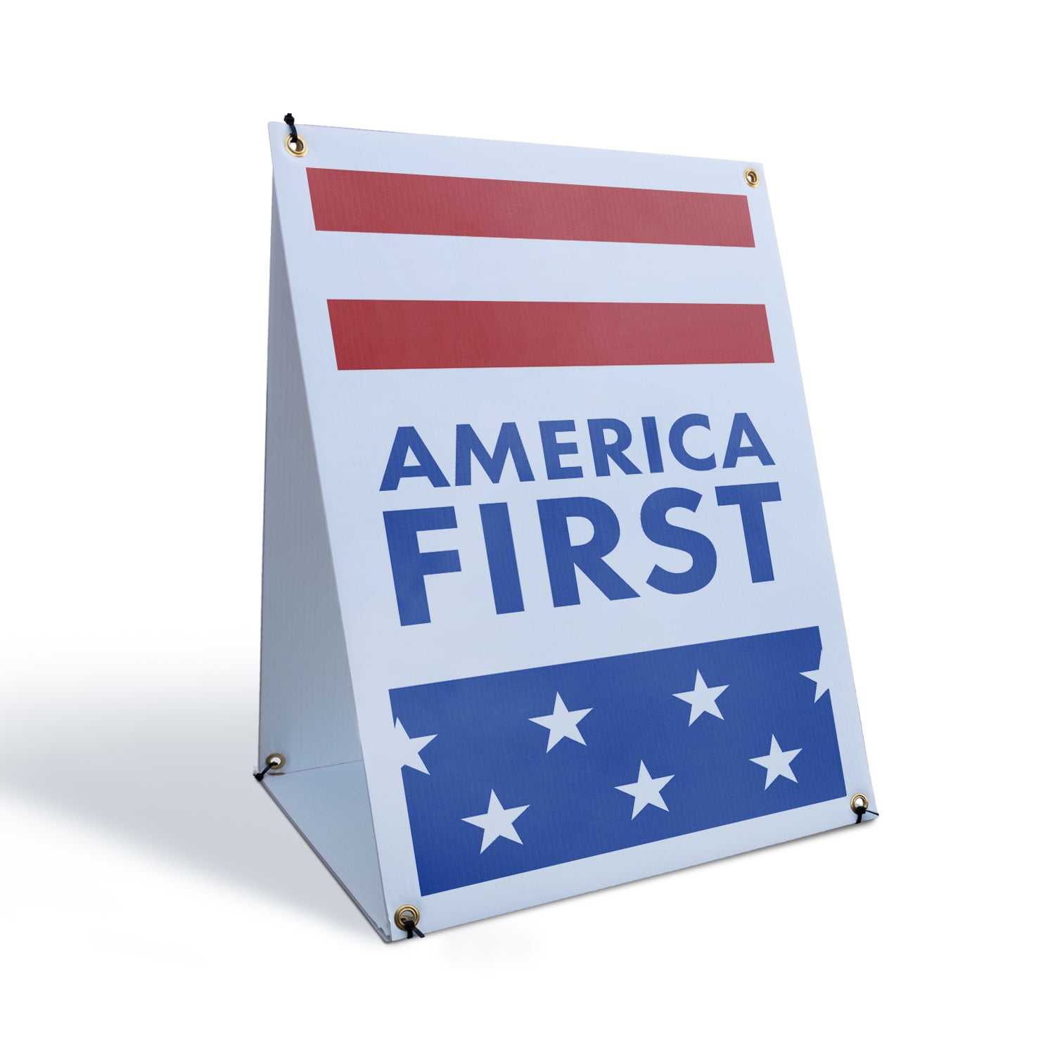 America First Sidewalk Sign 24 Inch x 36 Inch A-Frame Images On Both ...