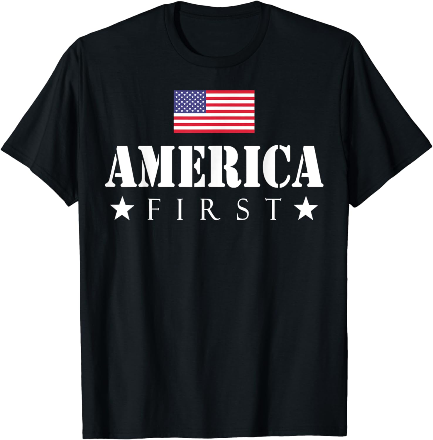 America First Trump 2024 America First, 4th July Day T-Shirt - Walmart.com