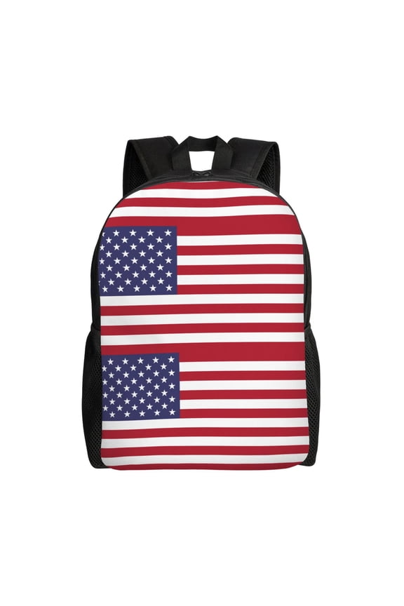 America Flag Backpack Travel Bag For Men Women Lightweight Back Pack With Laptop Compartmen