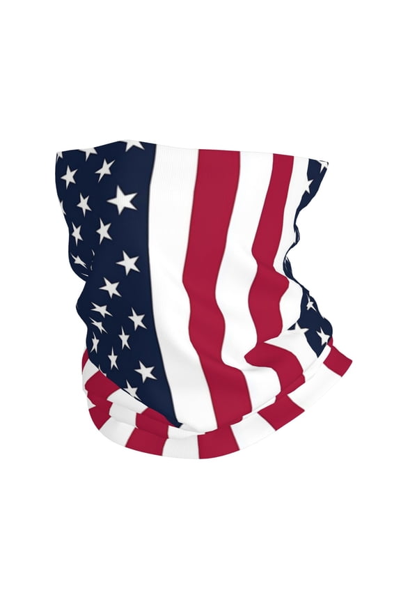 America Flag Face Mask Bandanas Neck Gaiter Headwear Magic Scarf Headband For Dust Sun Wind