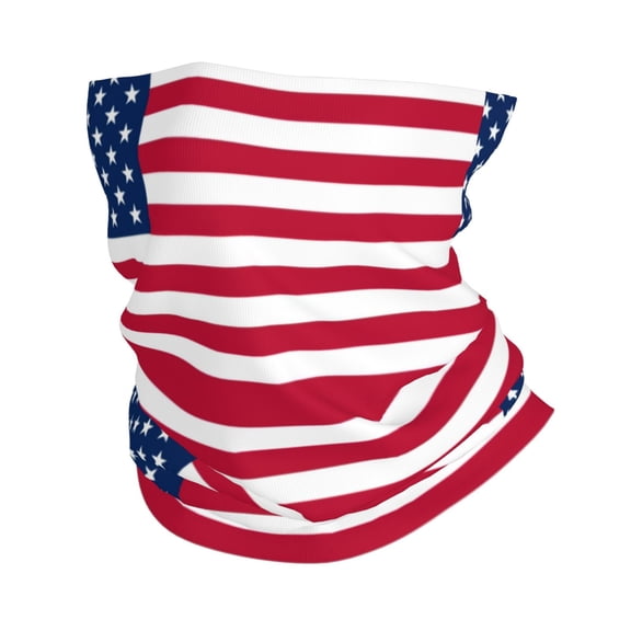 America Flag Face Mask Bandanas Neck Gaiter Headwear Magic Scarf Headband For Dust Sun Wind