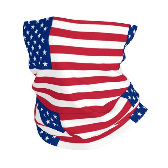 America Flag I Love Usa Face Mask Bandanas Neck Gaiter Headwear Magic Scarf Headband For Dust Sun Wind