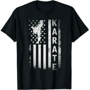 America Flag Japan Martial Arts Ninja Gift Karate T-Shirt