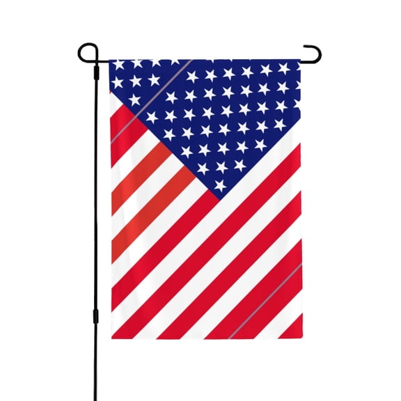 America Flag Patriotic House Flag Double Side Garden Flag For Outside Room House Yard Indoor 28" X 40"