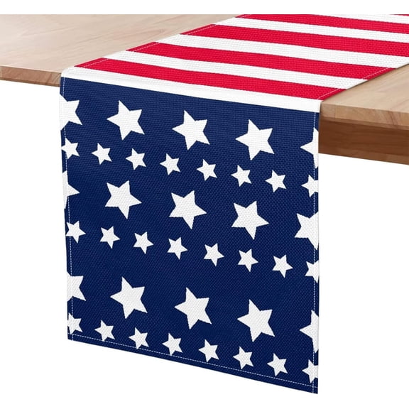 America Flag Star Table Runners Runners for Tables Dining Room Decor Easy Clean Dining Room Table Runner Event Decor Table Centerpieces Table Toppers Doilies for Furniture