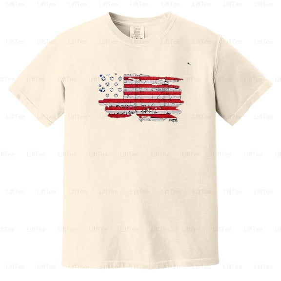 America Flag USA Patriotic 4th July Independence Day Holiday Celebration Graphic Comfort Color T-Shirt Unisex, up to 4XL