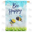 thumbnail image 1 of America Forever Bee Happy House Flag 28 x 40 inch Positive Inspirational Religious Double Sided Spring Summer Seasonal Yard Outdoor Daisy White Floral Decorative Motivational House Flag, 1 of 1
