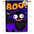 thumbnail image 1 of America Forever Boo Bat Home House Flag Double Sided 28 x 40 inch Holiday Yard Outdoor Decoration with Crazy Bat Party for Halloween Outdoor Decorations Fall Season, 1 of 1
