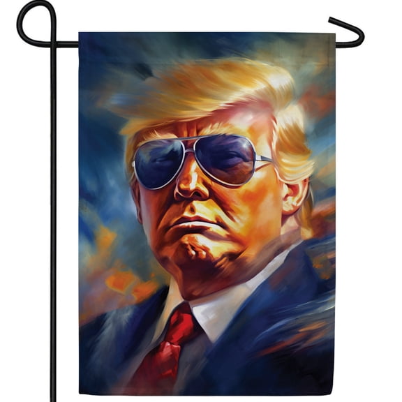 America Forever Donald Trump 2024 Garden Flag Make America Great Again Take America Back Save America 12.5 x 18 inch Double Sided Yard Outdoor Election Day Decoration