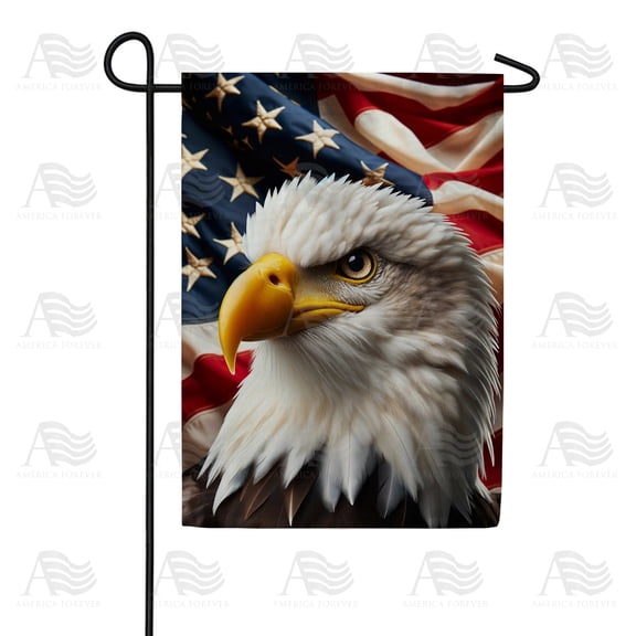 America Forever Eagle Powerful Patriotic Icon Outdoor Celebration Art, 12x18 POLE NOT INCLUDED
