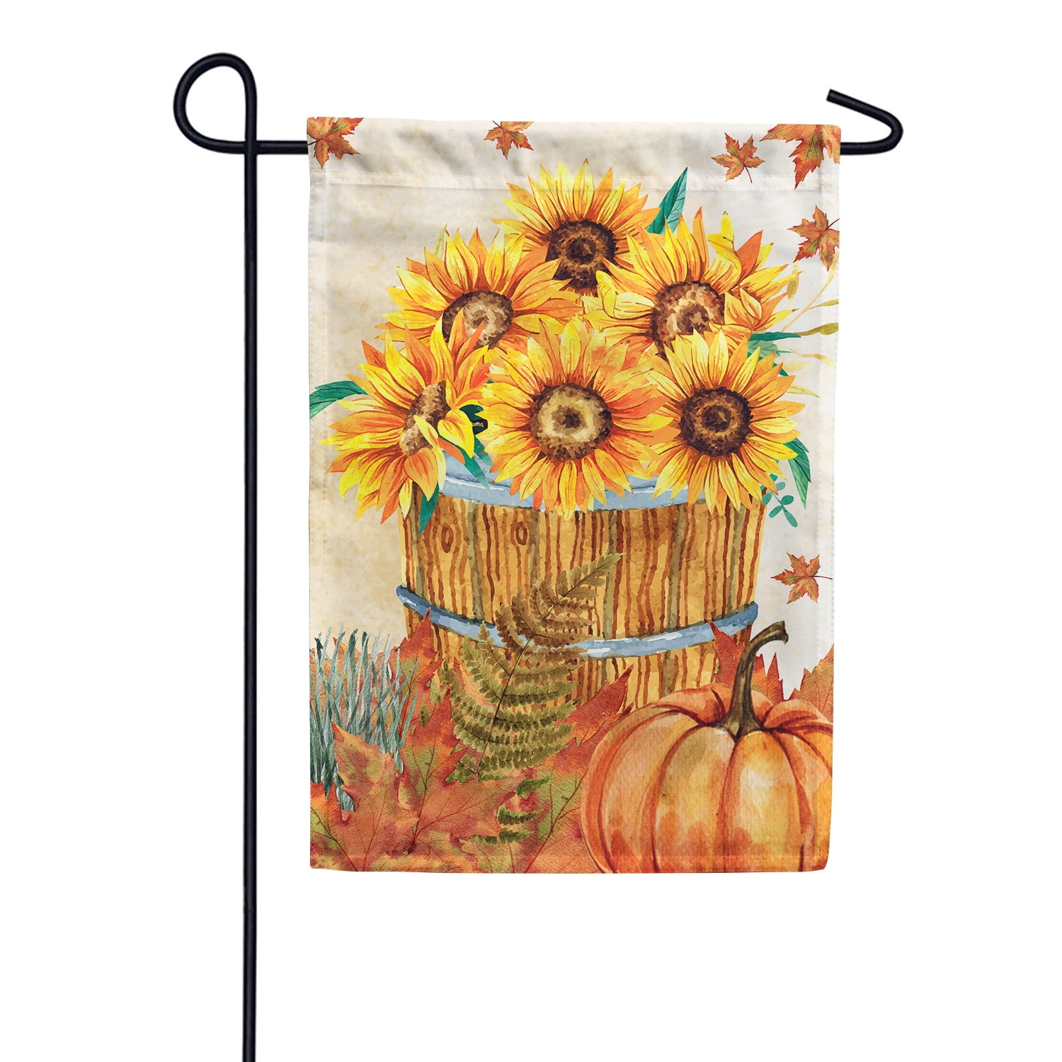 America Forever Fall Sunflower Basket Garden Flag 12.5 x 18 inch Autumn ...