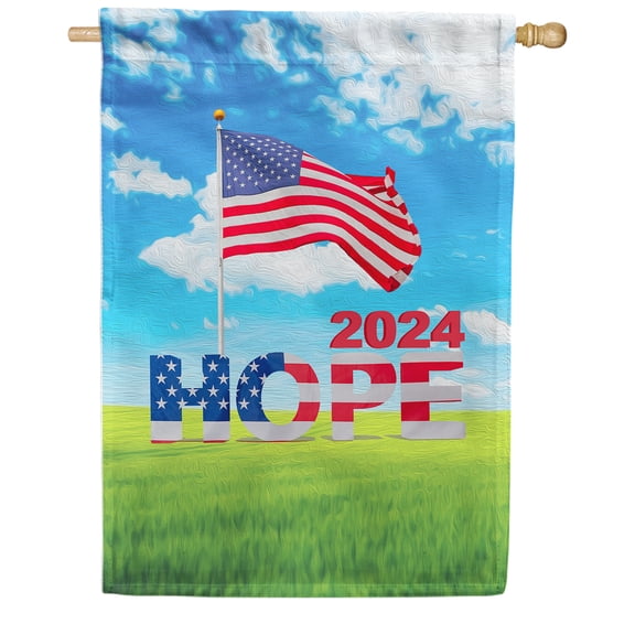 America Forever Flags Double Sided House Flag - USA Hope, American Flag, 28" x 40"