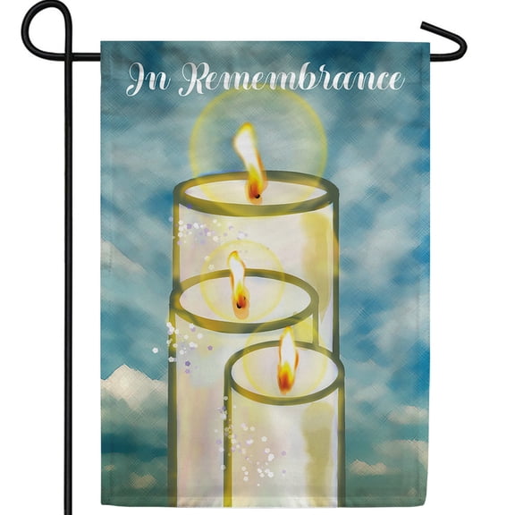 America Forever Garden Flag - Eternal Light, Cemetery Memorial Religious Bereavement Double Sided 12.5" x 18" Decor, Seasonal Yard Outdoor Decorative Flag