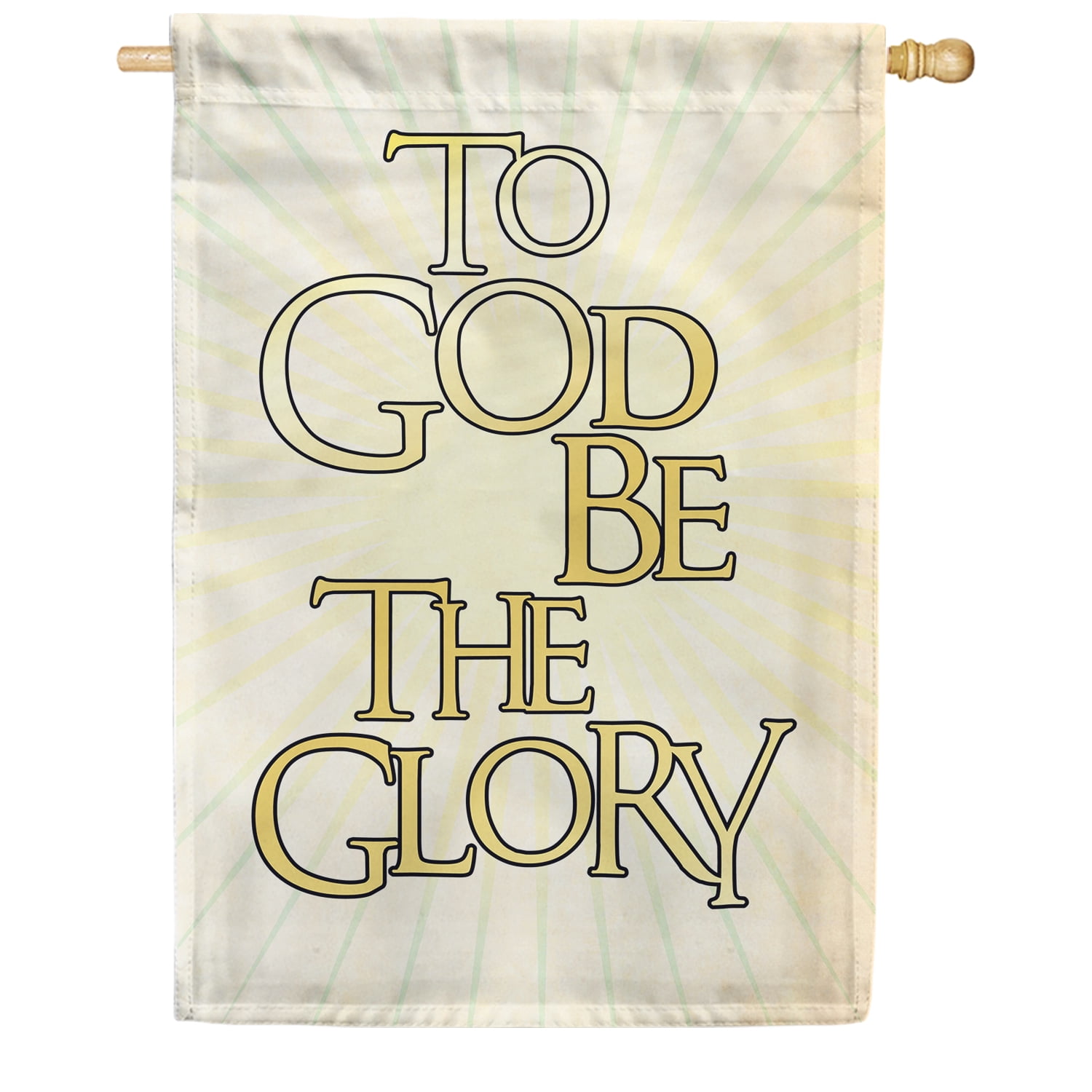 America Forever To God Be the Glory House Flag 28 x 40 inches Divine Religious Quote Faith Spiritual Inspirational Positive Double Sided Seasonal Yard Outdoor Decorative Motivational Flag