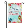 thumbnail image 1 of America Forever With God all Things are Possible Garden Flag 12.5 x 18 inch Christian Faith Religious Inspirational Quote Spring Summer Peony Double Sided Yard Outdoor Decorative Bible Verse Flag, 1 of 5