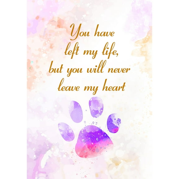 America Forever House Flag - Pet Remembrance, Cemetery Memorial Religious Bereavement Double Sided 28" x 40" Decor, Seasonal Yard Outdoor Decorative Flag