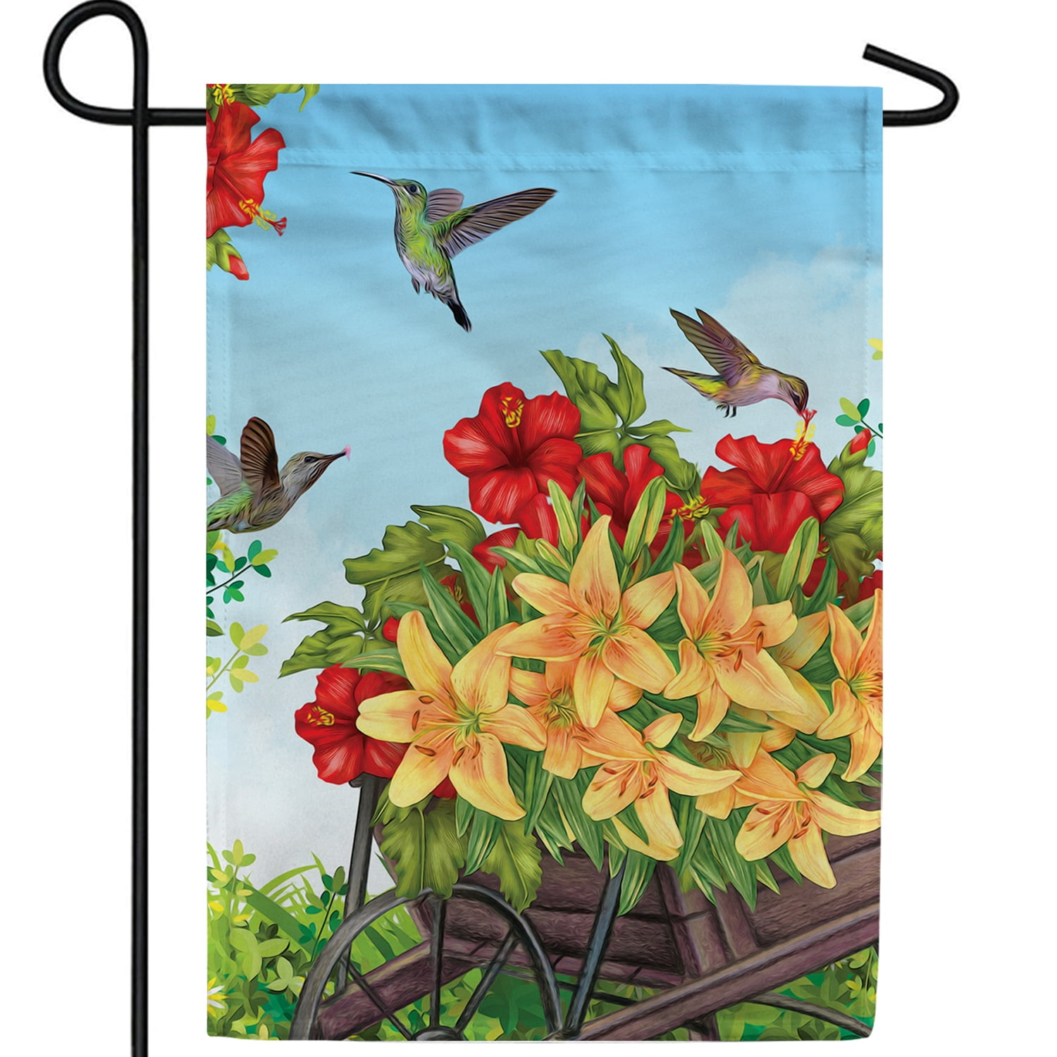 America Forever Hummingbird Haven Garden Flag, 12.5 x 18 inch Double ...