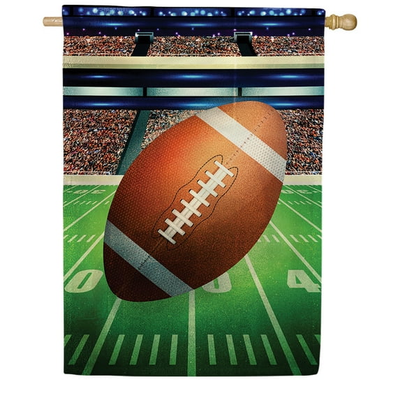America Forever Kickoff To Football Season House Flag, 28 x 40 inch Double Sided, Football Stadium Banner, Sports Fan Decoration, Game Day Outdoor Decor, Team Spirit Yard Flag