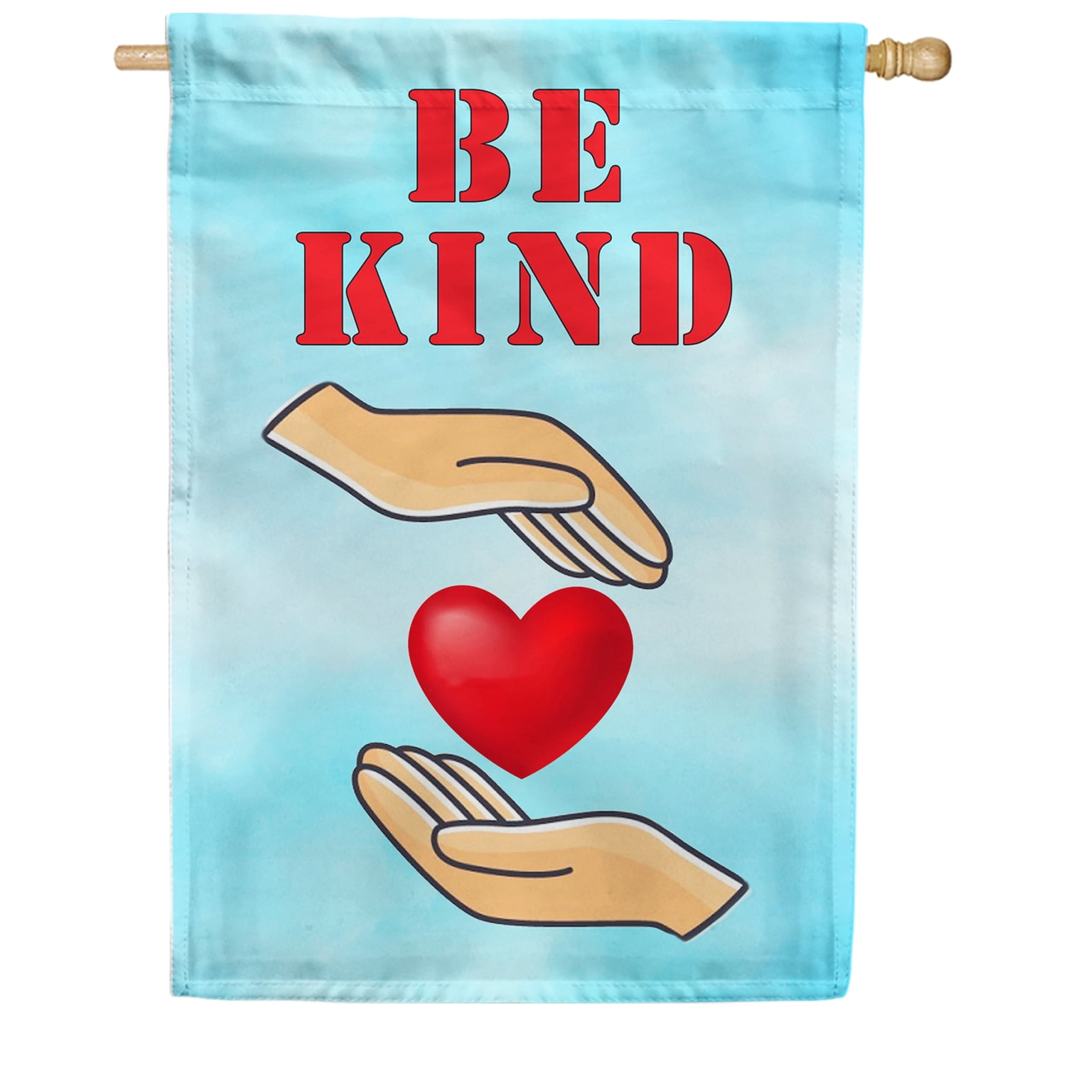 America Forever Be Kind Heart House Flag, 28 x 40 inch Double Sided ...