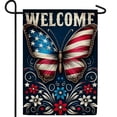 thumbnail interactive-video image 1 of Anley 2-Pack US American Flag Garden Flags - Double Sided, 12.5x18 Inches, Polyester 1 of 2