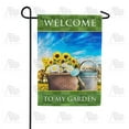 thumbnail image 1 of America Forever Spring Floral Garden Flag 12.5 x 18 inches Double Sided Watering Can, Sunflower Blue Sky, Daisy, Summer Flower - Seasonal Yard Lawn Outdoor Decorative Welcome to My Garden Flag, 1 of 1