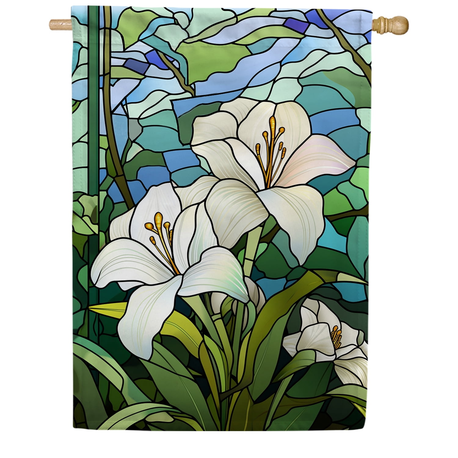 America Forever Spring Flower House Flag 28 x 40 inch Double Sided ...