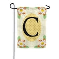 thumbnail image 1 of America Forever Spring Monogram Garden Flag Letter C 12.5 x 18 inches Double Sided Vertical Outdoor, Yard, Lawn, Beautiful Bright Summer Flowers, Daisies, White Flowers, Polka Dots Garden Flag, 1 of 5