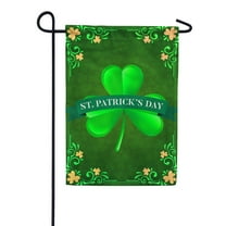 America Forever St. Patrick's Day Garden Flag - 12.5 x 18 Inches - Shamrock Clover - Holiday Seasonal Yard Outdoor Decorative Double Sided Garden Flag