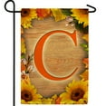 thumbnail image 1 of America Forever Sunflower Monogram Garden Flag Letter C 12.5 x 18 inches Double Sided, Summer Spring Floral Flower Sunflowers Seasonal Outdoor Decor, Holiday Outside Yard Decorations, 1 of 5