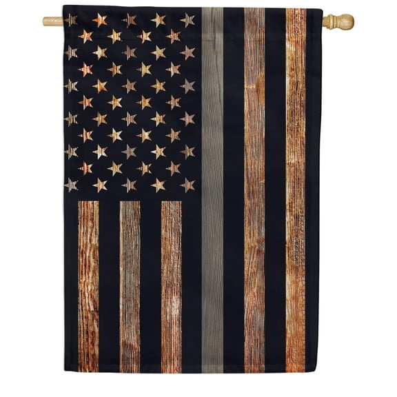 America Forever Thin Gray Line Flag 28 x 40 Inch Double Sided Outdoor Yard Decorative Corrections Officers American Law Enforcement House Flag, Made in the USA