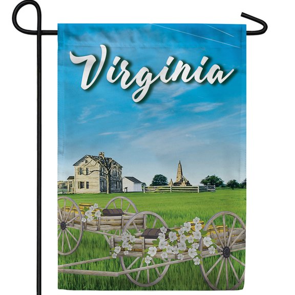 America Forever Virginia Dogwood Double Sided Garden Flag 12.5 x 18 inch