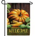 thumbnail image 1 of America Forever Welcome Garden Flag, 12.5 x 18 inch Double Sided, Fall Pumpkin Decor, Autumn Harvest Welcome Flag, Thanksgiving Outdoor Yard Banner, Rustic Farmhouse Decoration, 1 of 5