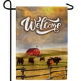 thumbnail image 1 of America Forever Welcome to Rural America Garden Flag, 12.5 x 18 inch Double Sided, Farm Scene Flag, Country Barn Cows Decor, Rustic Ranch Outdoor Yard Banner, 1 of 5