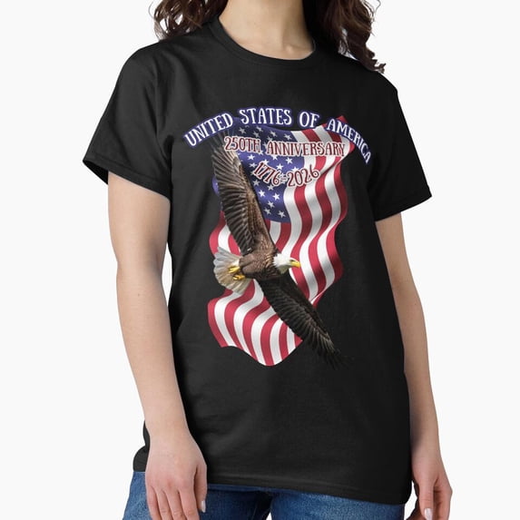 America Freedom Flight 250 Years 1776-2026 T-Shirt All Size S-5XL ...