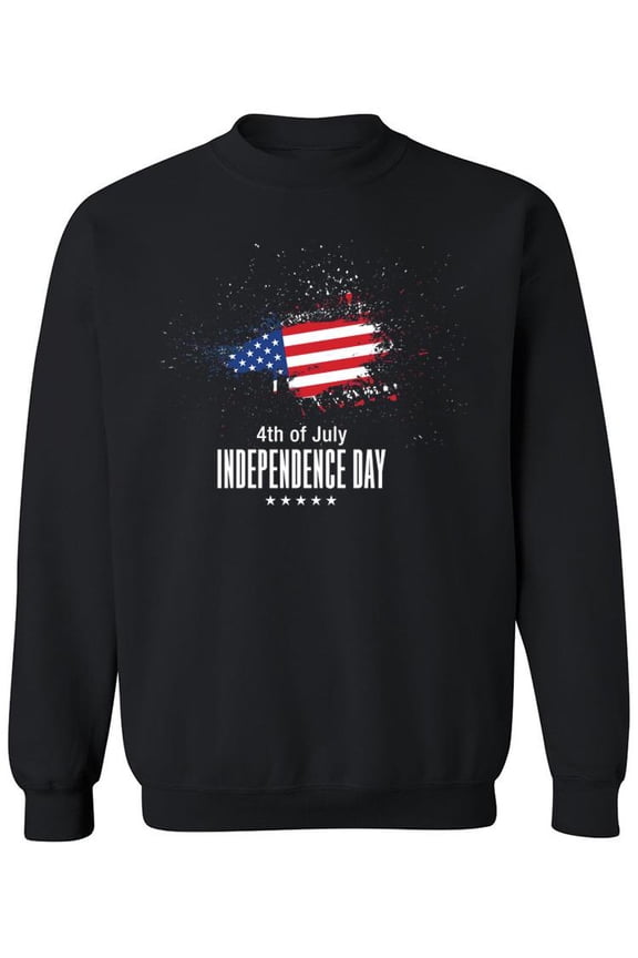 America Freedom Independence Sweatshirt Men -Image by Shutterstock, Male XX-Large