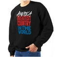 thumbnail image 1 of America Greatest Country in the World Unisex Plus Fleece Graphic Sweatshirt Brisco Brands 2X, 1 of 6